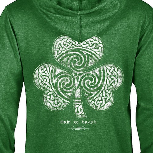 I Love Ireland Unisex Sweater Sweatshirt Jumper Shamrock Heart St Patricks Day 