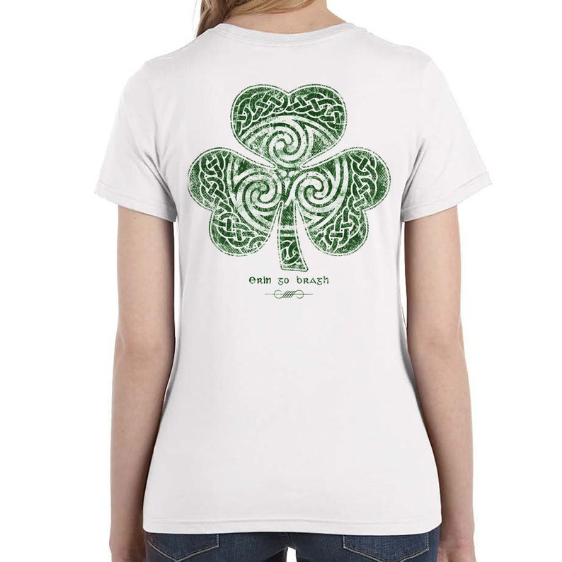 St. Patrick's Day Shirt Celtic Clover Shirt Ladies | Etsy