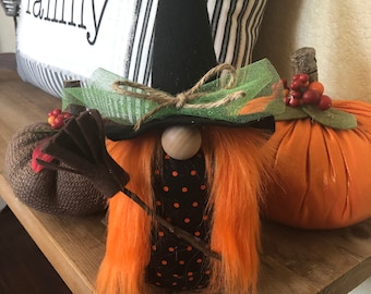 Witch Gnome, Halloween Gnome, Halloween Decorations, Gnome, Holiday Decor