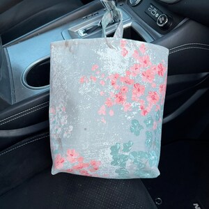 MNSRUU Car Trash Can With Lid, Bats Stars Car Trash Bag - View #4