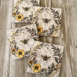 Natural Stone Bee Coasters, Square Coasters, Bubble Bee Coasters, Beverage Coasters, Stone Coasters