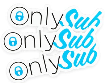 Subtitles Only Stickers 1 or 3-Pack Sub over Dub Sticker Funny Anime Lover Sticker Sub Only Sticker Only Sub Laptop Sticker Original Design