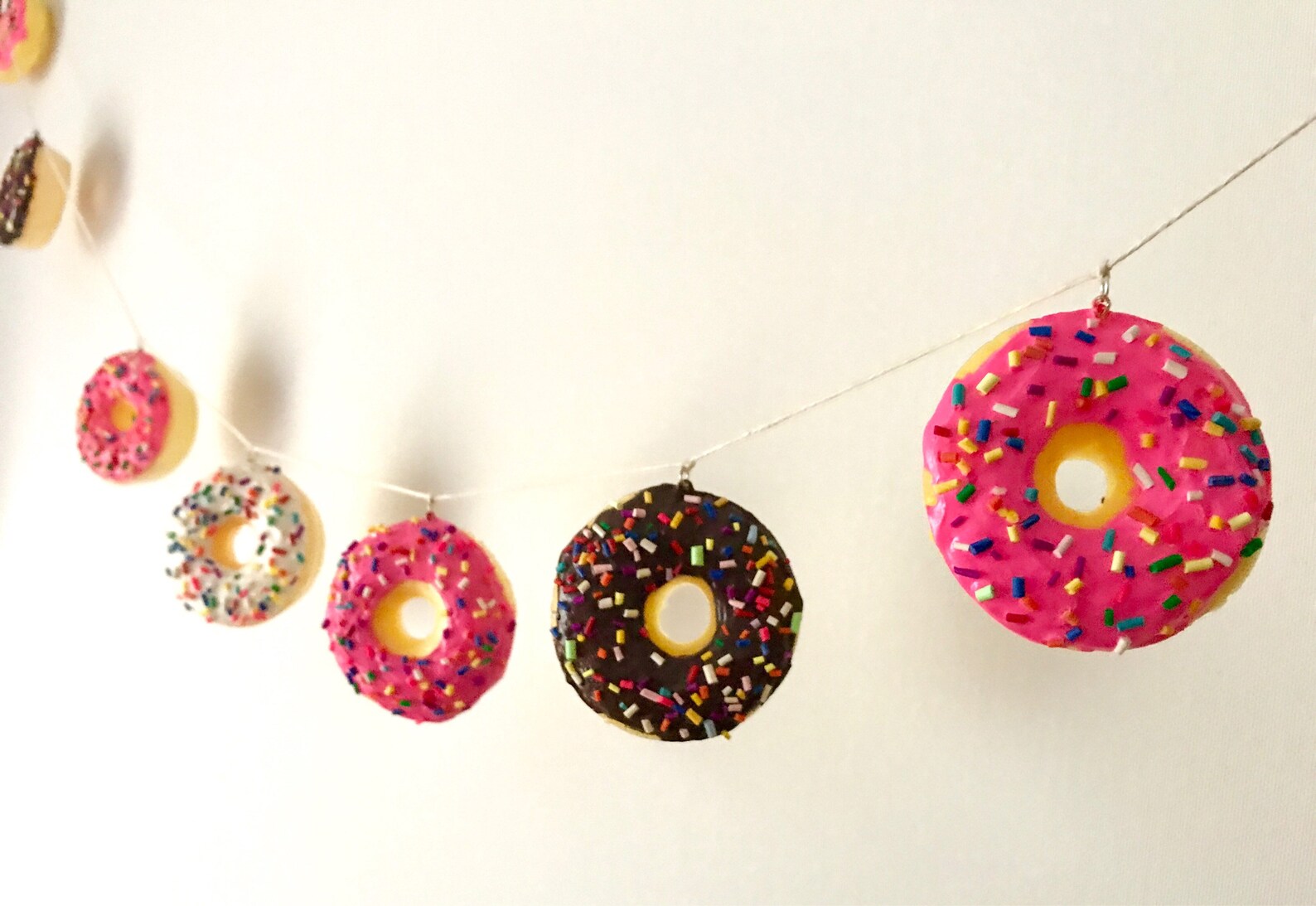 Donut Garland A GRADE Doughnut Garland Realistic | Etsy