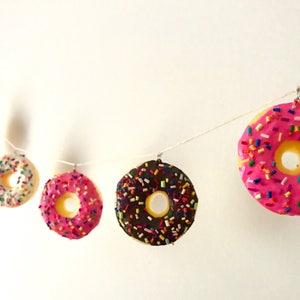 Donut Garland | A GRADE | Doughnut Garland | Realistic Dimensional Donut Decor Donut Party | Wall Decor Wall Garland Bakery Decor Cafe Decor