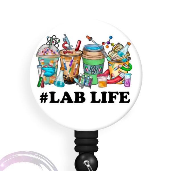Lab Life - Lab Tech - 1.5 inch Button - Available in a Pin, Magnet or Badge Holder Reel