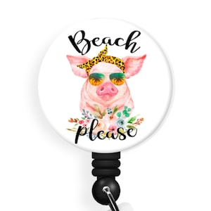 Cute Pig - 1.5 Inch Button - Available in a Pin, Magnet or Badge Holder Reel