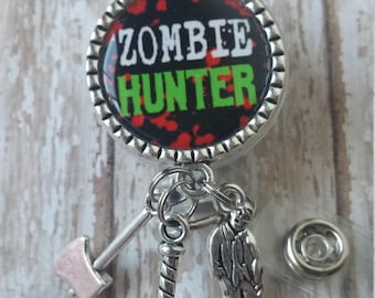 fun for Halloween Costume of the Walking Dead Zombie Hunter Badge with Chain