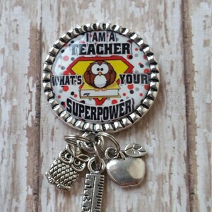 TEACHER -  Badge Holder -  5 Colors to Choose From (See Pics) - Flat Rate Shipping in the US! Great Gift Idea