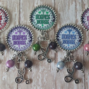 Hospice Nurse Retractable Badge Holder - 5 Colors to Choose From (See Pictures) - Flat Rate Shipping in the US!