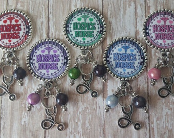 Hospice Nurse Retractable Badge Holder - 5 Colors to Choose From (See Pictures) - Flat Rate Shipping in the US!