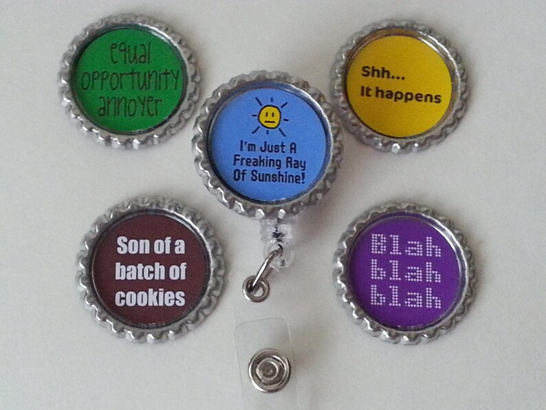 Retractable Badge Holder Funny LOL Choose Your Favorite Etsy