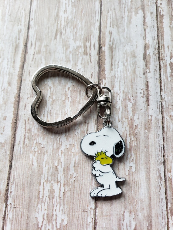 Cute Snoopy Heart Key Chain/Key Ring Flat Rate Shipping in Etsy