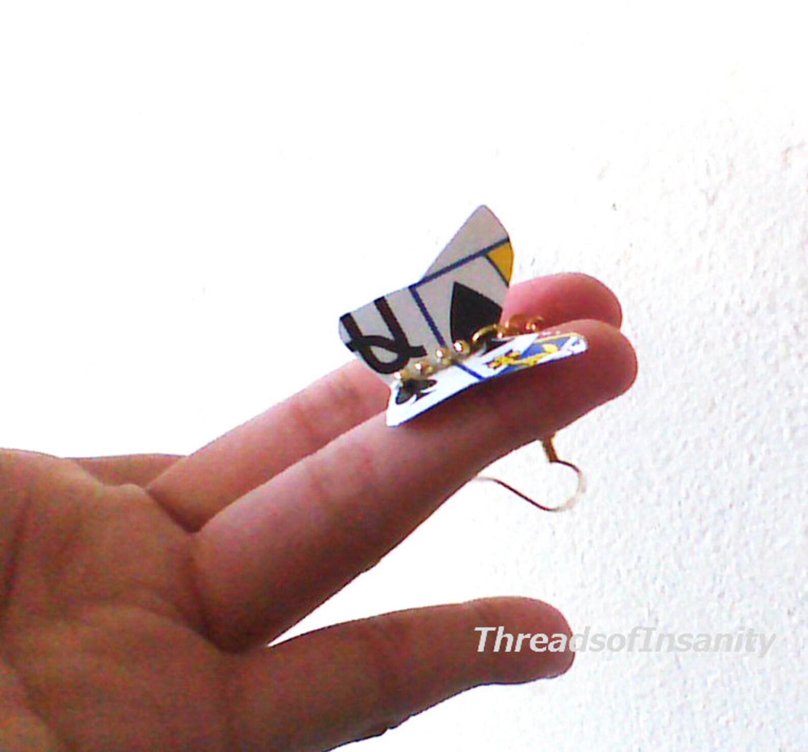 SALE Recycled Paper Butterfly Earrings Free Shipping Etsy