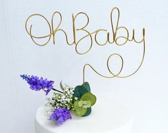 Oh Baby - Baby Shower Cake Topper
