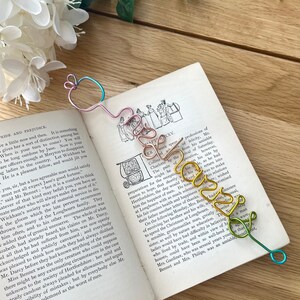 Teacher Name Bookmark Teacher Gift Thank You Gift Personalised Gift Birthday Gift image 2