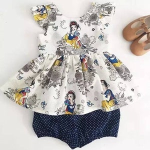 2 piece Snow White Disney Princess inspired outfit