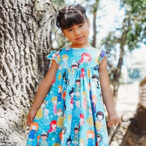 Princess Inspired Flutter Sleeve Dress