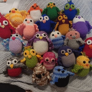 Gevederde vrienden-amigurumi