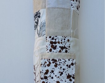 Radically ethical handmade YOGA MAT BAG. Champagne Celebration Macro size