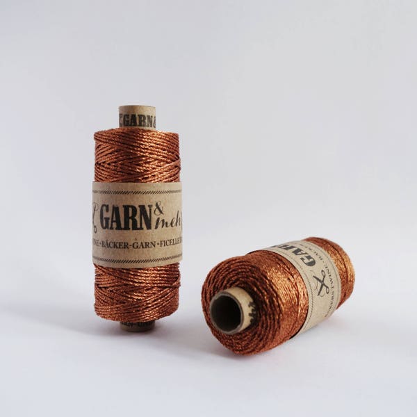1 spool baker's twine gift ribbon cord thread in copper 45m