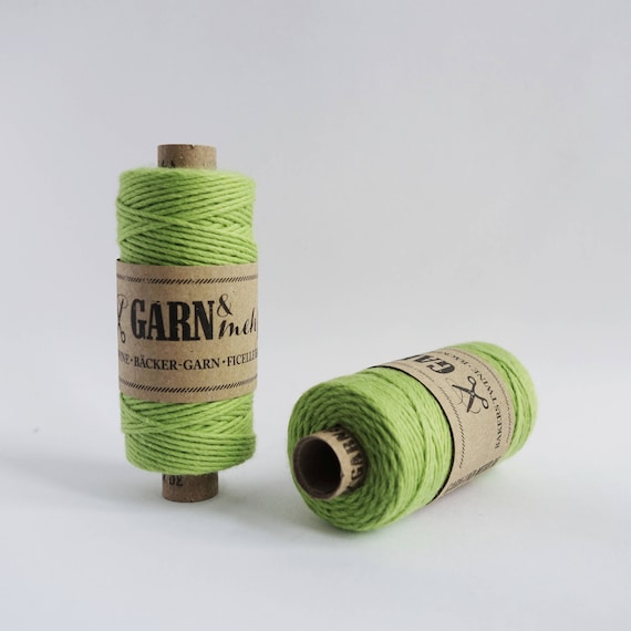 1 spool baker/'s twine in black and white 45m