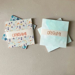 30 Blatt Origamipapier Origami Papier Buntpapier Designpapier Bastelpapier bunt gefärbt upcycling Bild 1