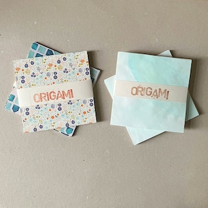 30 Blatt Origamipapier Origami Papier Buntpapier Designpapier Bastelpapier bunt gefärbt upcycling