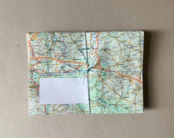 14 Vintage Germany Map Envelopes | Vintage Travel Inspired Stationery