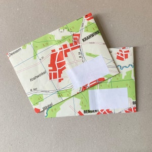 9 envelopes stationary paper bags retro old map image 2