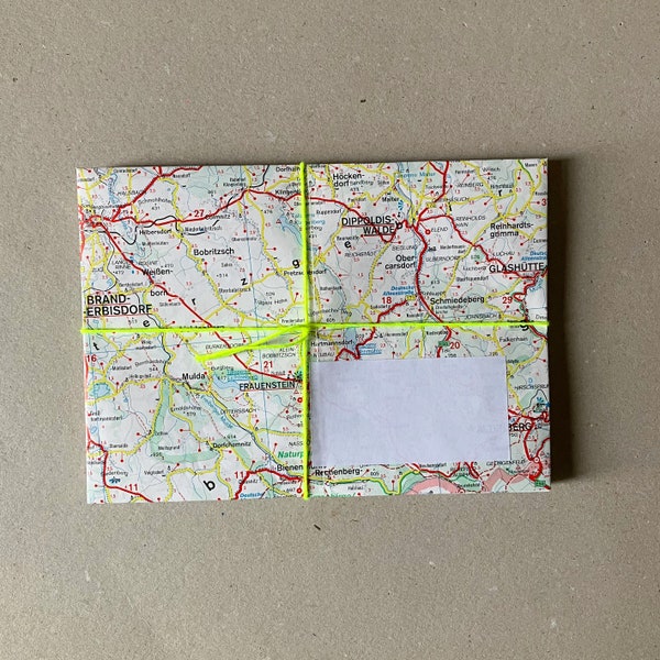 9 vintage envelopes stationary paper bags street map Saxony