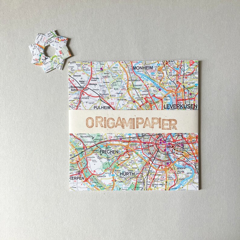 30 feuilles de papier origami papier origami pages de livre lexique musique papier partition atlas carte vintage image 6