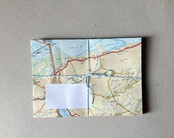 10 Pastel Vintage Egypt Map Envelopes | Handmade C6 Envelopes + Mini Envelope
