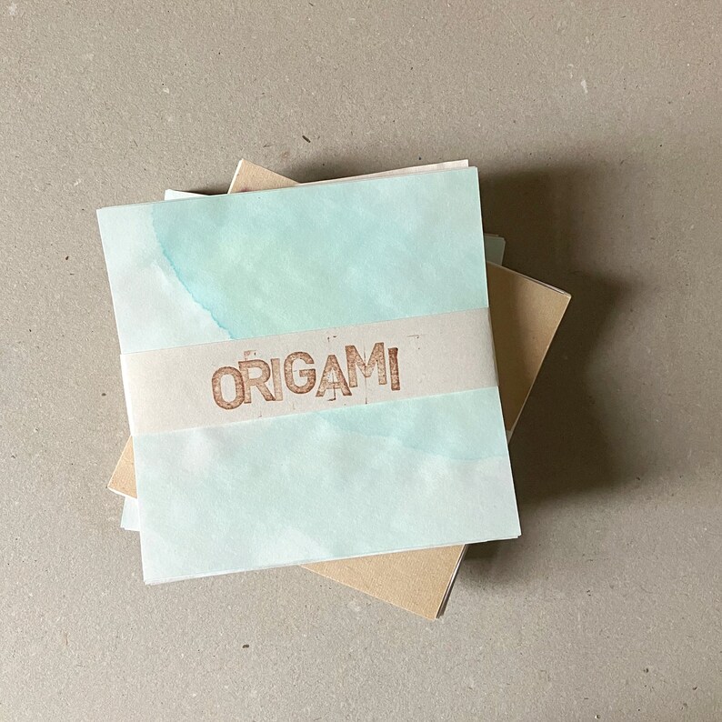 30 Blatt Origamipapier Origami Papier Buntpapier Designpapier Bastelpapier bunt gefärbt upcycling gefärbt - dyed