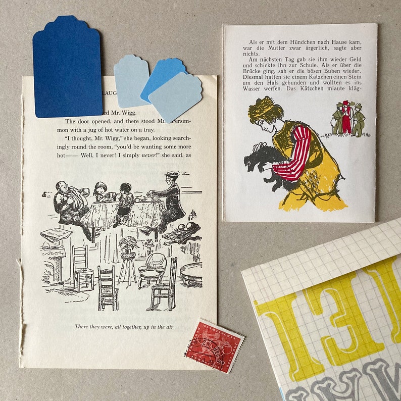 50x vintage Papier Mixed Media für Scrapbooking Junk Journal Smashbook Art Journal Ephemera Set Kit Bild 6