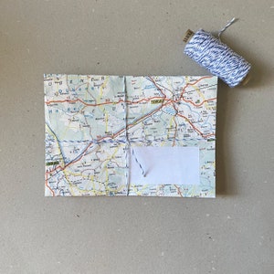 Lot de 12 enveloppes, papeterie, carte routière, atlas de Saxe