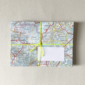 15 Briefumschläge Umschläge Kuverts Set Atlas Straßenkarte map Deutschland