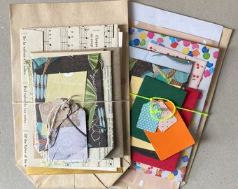 15x Paper Bags & Tags Set | Envelopes, Labels and Ephemera for Junk Journal and Scrapbooking