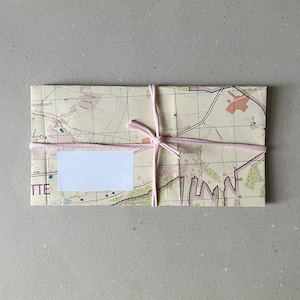 5 enveloppes DIN longues cartes de randonnée Atlas Saxe Zwickau