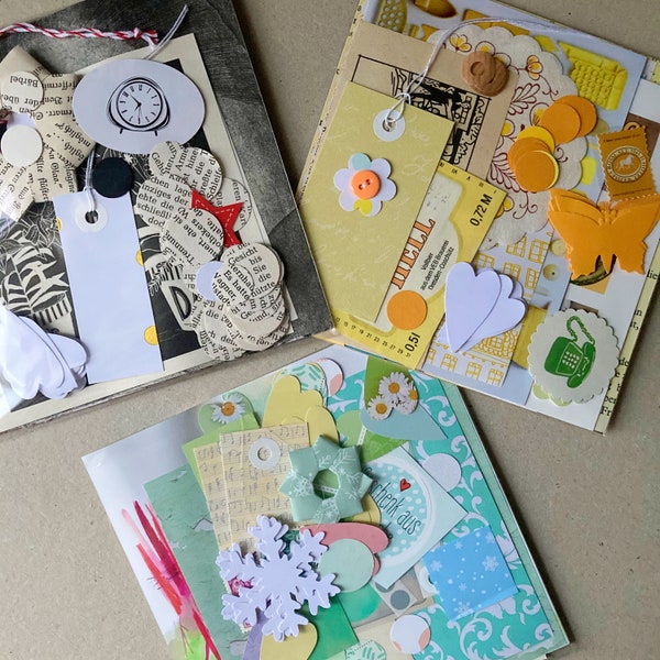 Paper Kit Papier Pack Mixed Media Scrapbooking Scraps Junk Journal Art Journal Smashbook Ephemera Wundertüte vintage