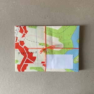 9 enveloppes vintage enveloppes atlas carte carte routière rétro