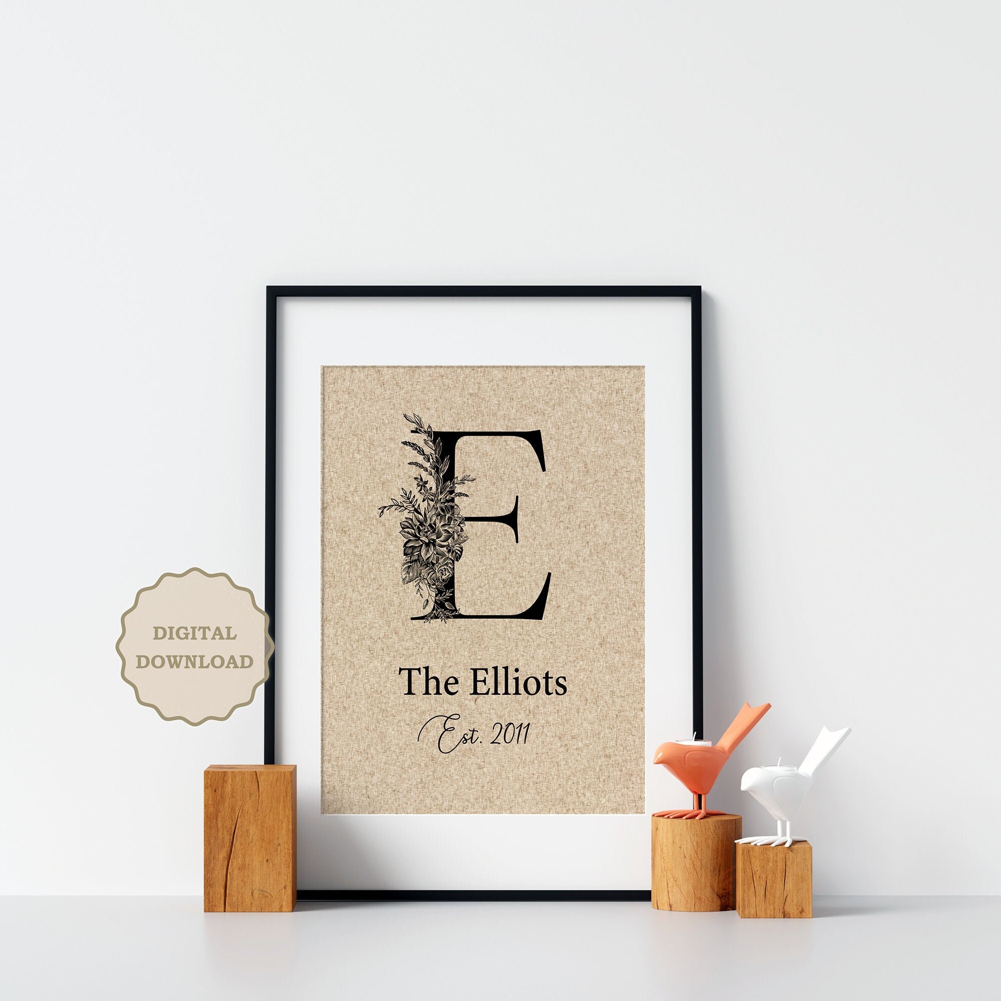 Custom Name Printable Personalized Monogram Print Custom Etsy Canada