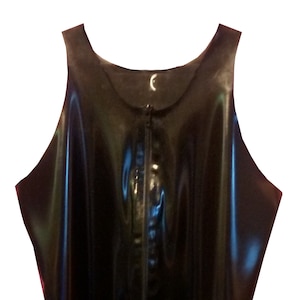 メンズ ジップアップ マッスルベスト | 「エッセンシャル」コレクション | ラテックス ラバー グミ | | XS S M L XL | 豊富なカラー