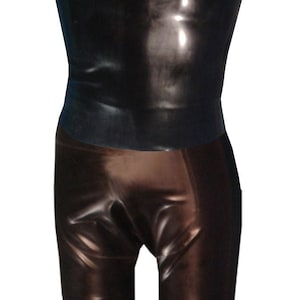 Látex / goma / gummi / paquete de 2 juegos Camiseta sin mangas para hombre + Pantalones cortos / XS S M L XL
