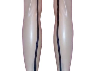 Latex Strümpfe mit Naht | Die &#39;Essential&#39; Kollektion | Latex Gummi Gummi | XS S M L XL | Farbpalette