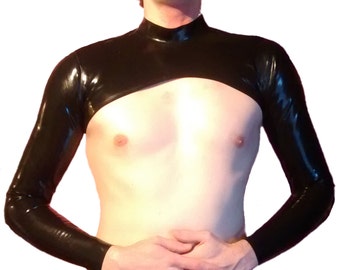 Men's Polo Neck Bolero / Shrug | The 'Essential' Collection |  Latex Rubber Gummi | XS S M L XL | Range of colours