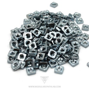 Eurorack M3 Slide Nuts Eurorack Rails 3mm Sliding Nuts 50/100/150/200 pcs Sliding Nuts Rail Nuts Square 3mm Slide Nuts Modular Synth Rails