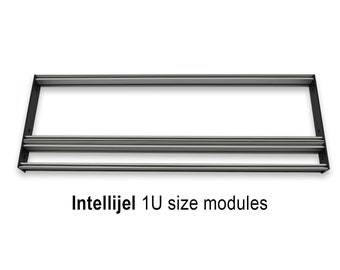 4U Eurorack Rails Frame, 3U+1U Intellijel Size, Six Lengths 84HP - 196HP, Eurorack Modular Synthesizer Rails Set, DIY Eurorack Case, SILVER