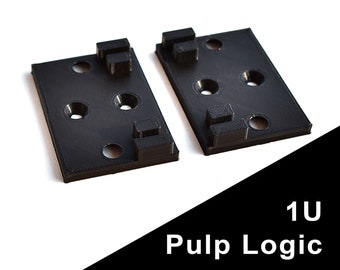 1U Eurorack Staffe laterali Dimensione pulp logic, Guance laterali Eurorack 1U, Pulp Logic standard, Custodia Eurorack fai-da-da-me