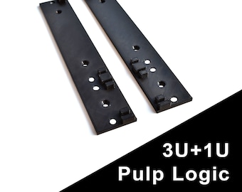 4U Eurorack Staffe laterali Dimensione pulp logic (3U + 1U), Guance laterali Eurorack 4U, Standard Pulp Logic, Custodia Eurorack fai-da-da-fi