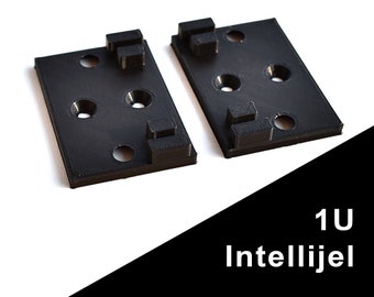 Soportes laterales Eurorack 1U tamaño Intellijel, Mejillas laterales Eurorack 1U, estándar Intellijel, estuche Eurorack DIY